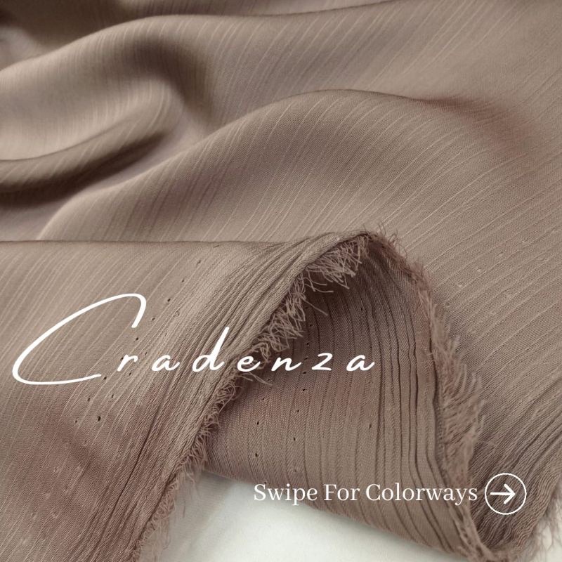 Kain Satik Silk / Kain Cradenza Silk / Kain Sutra Crinkle