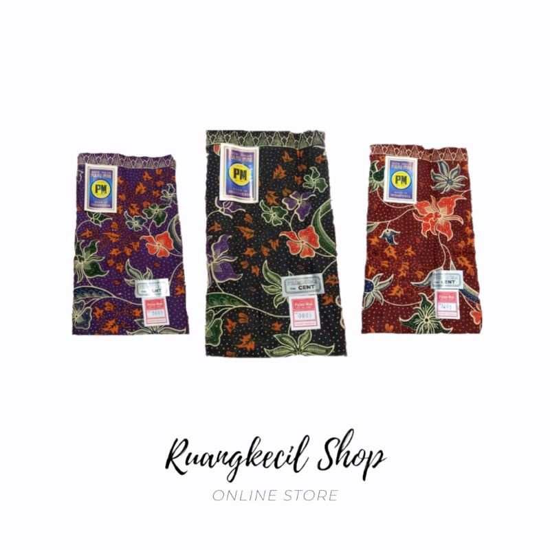 Kain jarik panjang samping kebat merk PM cap cent