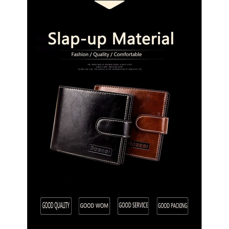 Bogesi Dompet Kulit Pria PU Leather Wallet | Dompet Kulit Cowok Keren