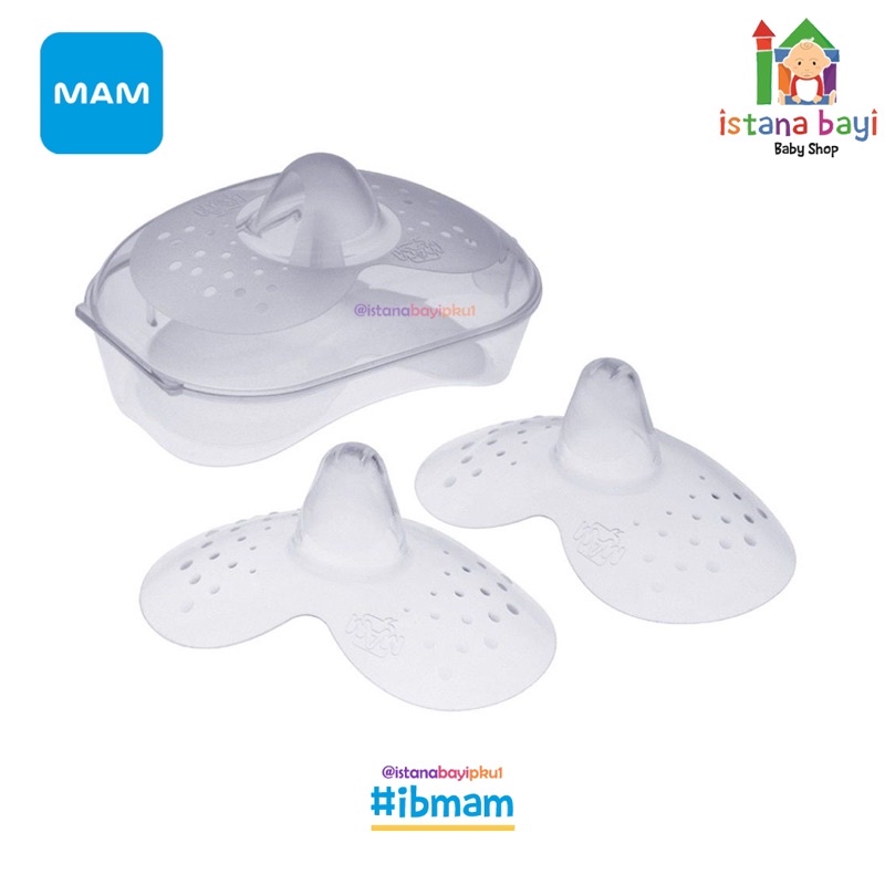 Mam Nipple Shield - Pelindung Puting/Puting Sambung