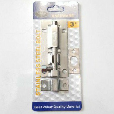 Grendel Stainless steel 3&quot; (Inch) / Slot jendela / Slot Pintu kamar