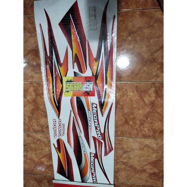 Striping List Stiker Honda Megapro 2004 Merah Original AHM ( 871X0 KEH 880ZC )