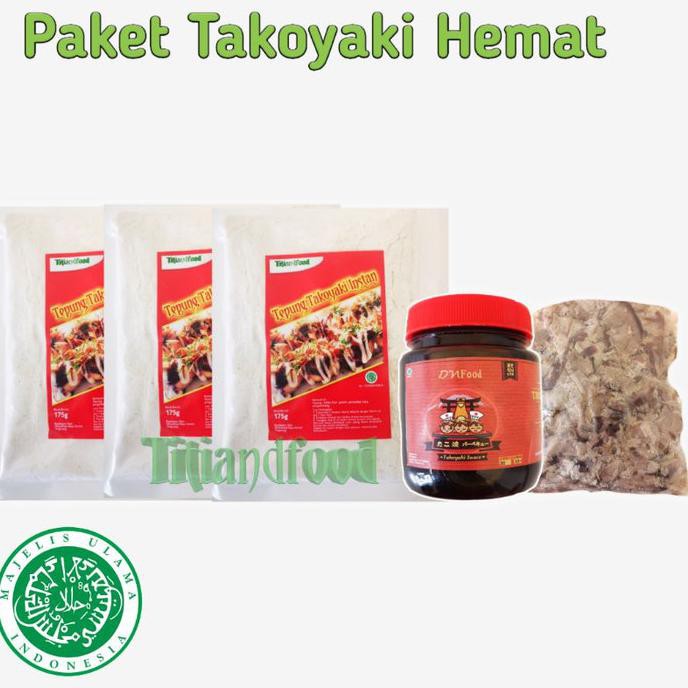 

Paket Hemat Bahan Takoyaki / Okonomiyaki HALAL tepung saus katsuobushi TP58