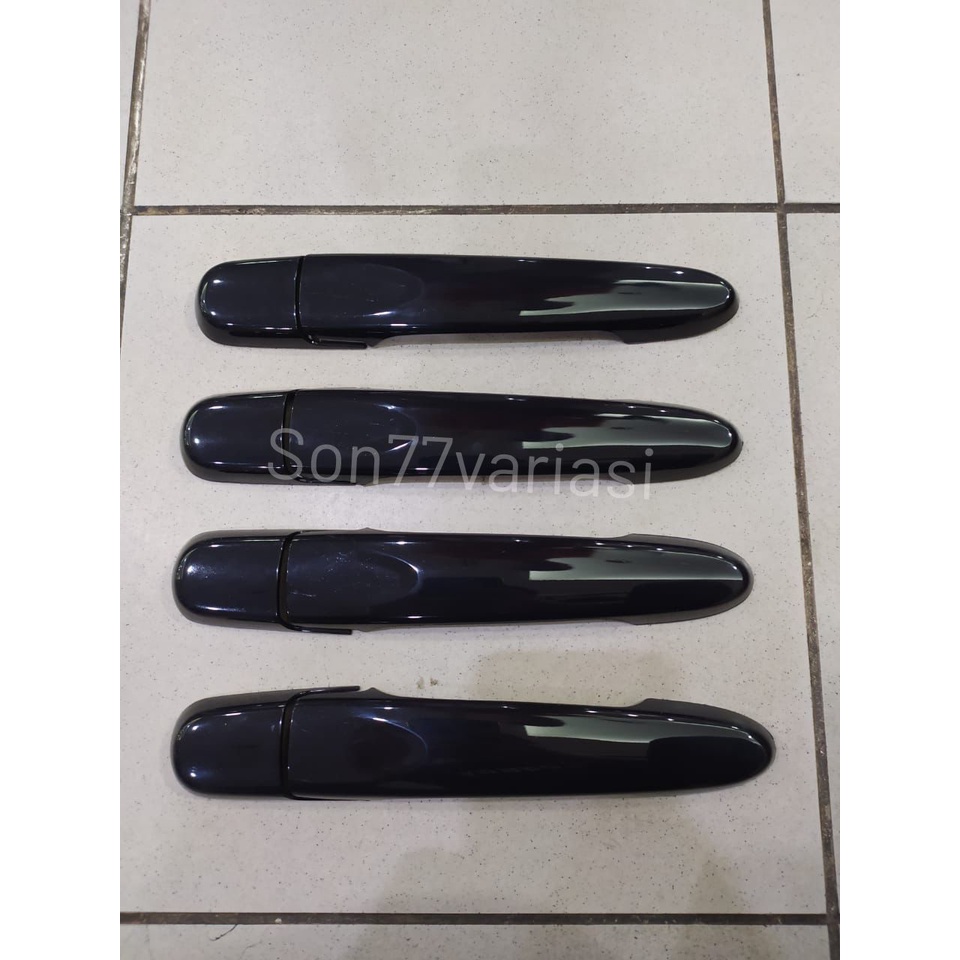 handle cover pegangan pintu all new avanza 2012 2014 hitam glossy