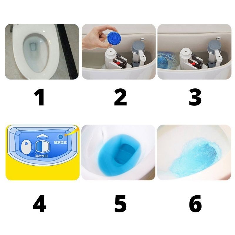 Pembersih Kloset Beruang Biru Pembersih WC dan Penyegar Toilet Automatic