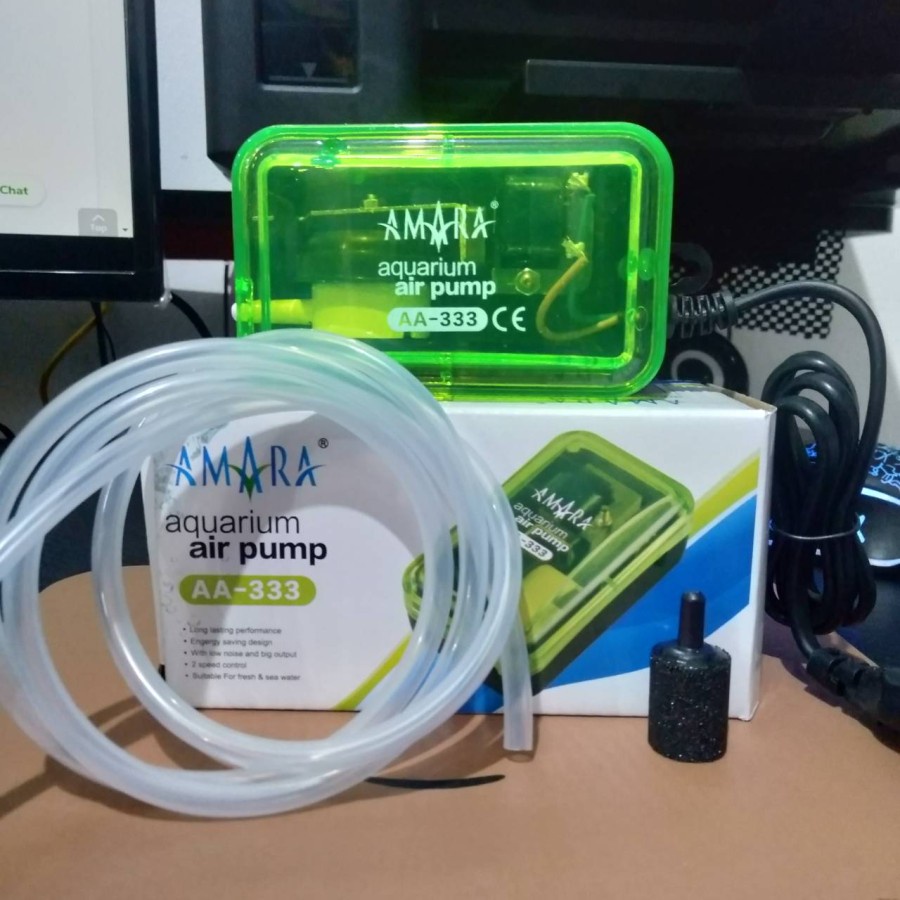 AA-333 SET AMARA AIRPUMP POMPA AERATOR 1 LUBANG