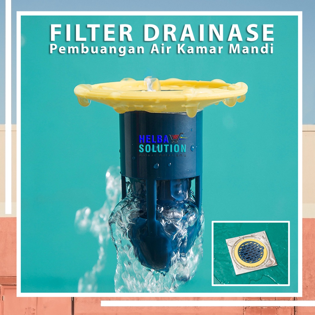 Saringan Lubang DRAINASE Kamar Mandi Floor Drain Odour Trap FILTER Saluran Lubang Air Got Saringan Pembuangan Air Pencegah Kecoa Serangga Anti Bau