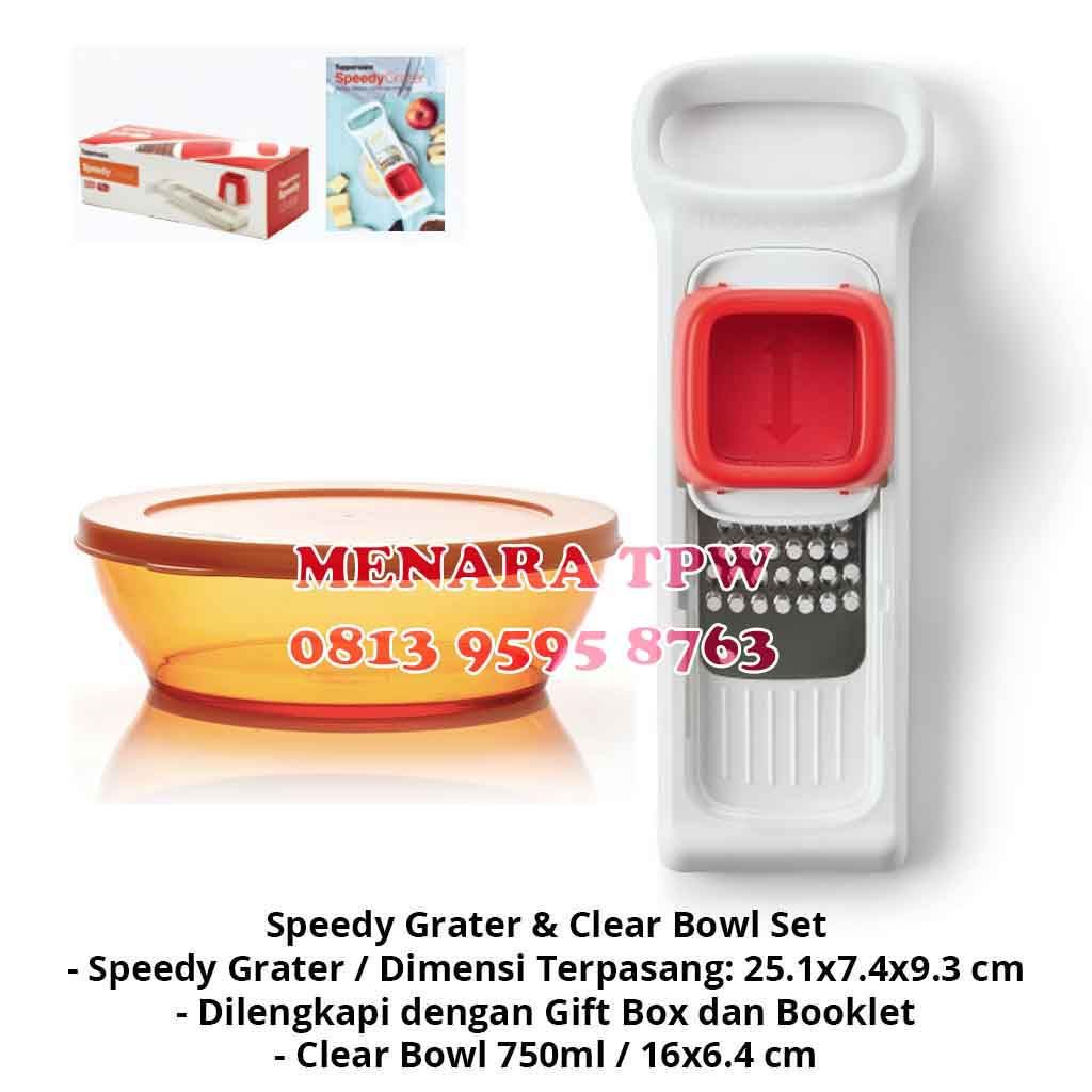 Paket Speedy Grater Parutan Free Clear Bowl Set Shopee Indonesia