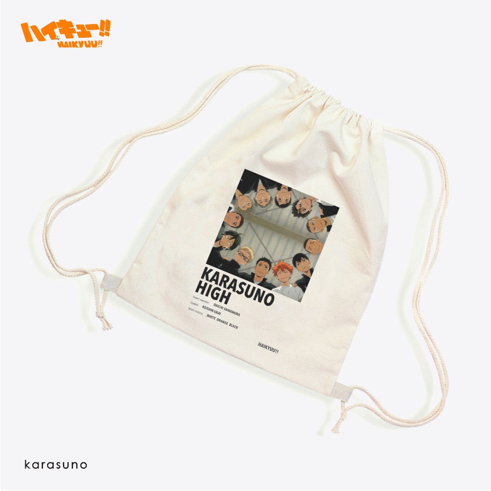 Stringbag Anime Haikyuu Hinata Oikawa Karasuno nekoma Suga #STHA