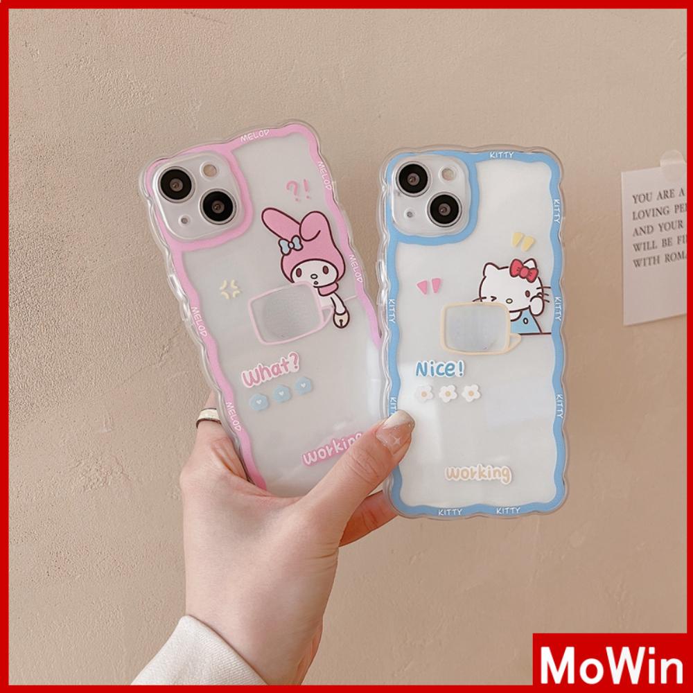 iPhone Case Silicone Soft Case Clear Case Wave Airbag Shockproof Camera Cover Protection Cartoon Cute Compatible For iPhone 11 iPhone 13 Pro Max iPhone 12 Pro Max iPhone 7 Plus xr