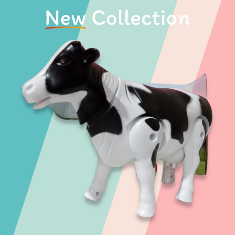 Mainan hewan sapi berjalan bersuara dan lampu - Mainan Sapi Sapian Anak