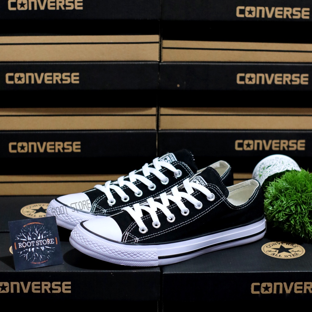 100% BNIB Converse All Star Classic Low Ox Sepatu Pria Wanita Sneakers Casual Sekolah - 1:1 Original