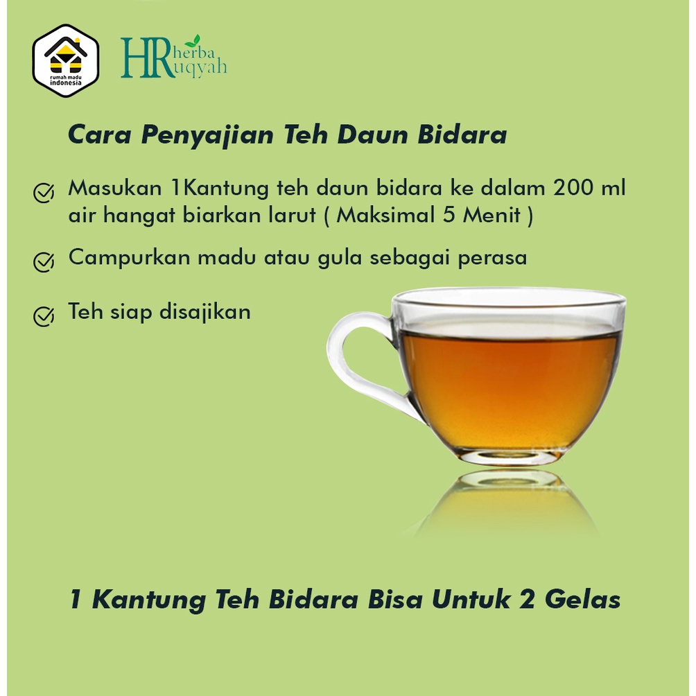 Teh Daun Bidara Asli Teh Celup Daun Bidara Isi 25 Pcs