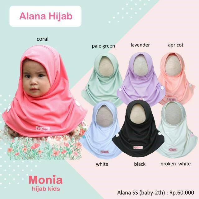 Monia Hijab Kids - Alana Hijab Kerudung Bayi Jilbab Anak