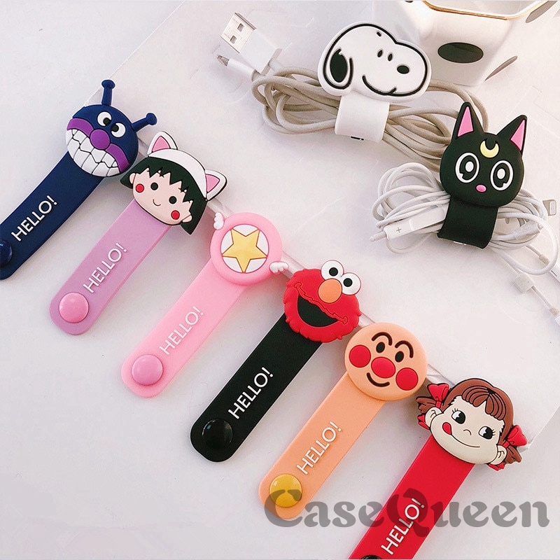 Winder Organizer Kabel Data / Charger USB Desain Kartun