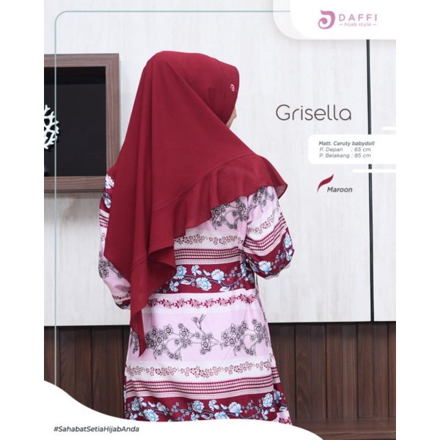 GRISELLA Daffi terbaru Grosir DaffiJilbab terbaru khimar ceruty hijab murah grosir hijab Daffi Hijab