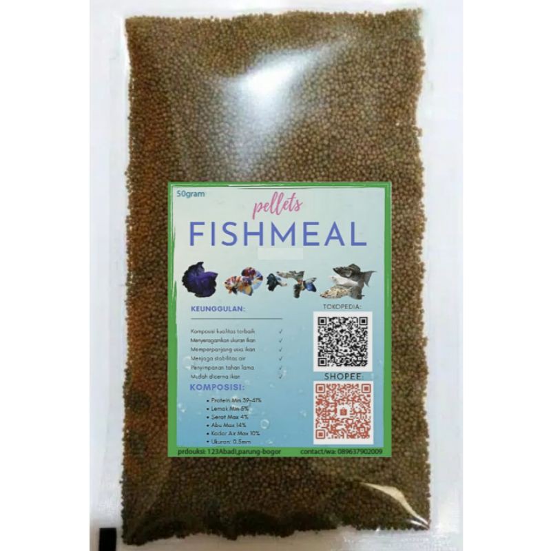 Pelet Ikan Cupang/Gupy/Gapi/Molly/Coral/DLL, Ukuran 0,5mm