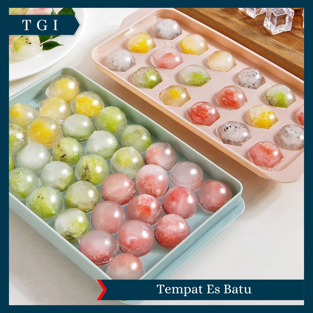 TGI - TEMPAT ES BATU CETAKAN ES BATU KOTAK MODEL GRID ICE TRAY PLASTIK | CETAKAN ES BATU PLASTIK KOTAK TEMPAT ICE CUBE FOOD GRADE