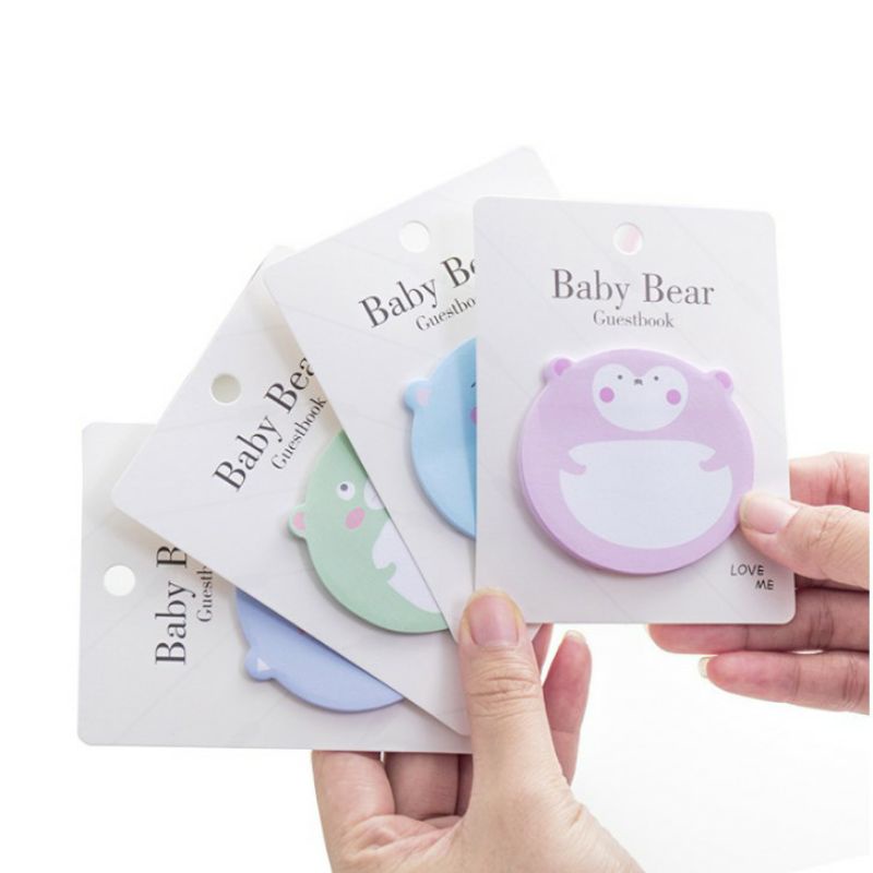 

sticky note model beruang lucu imut/sticky note jurnal dan sekolah