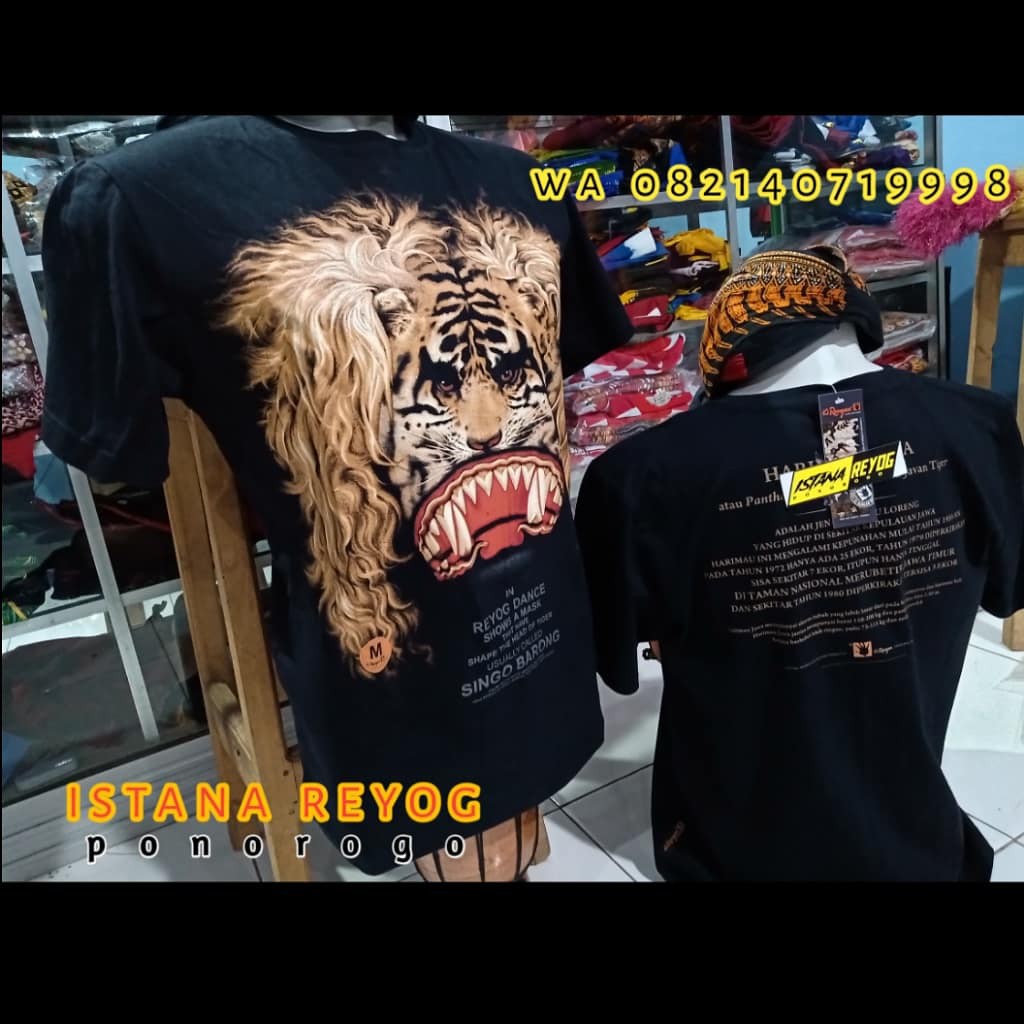 kaos khas jawa tari reog ponorogo