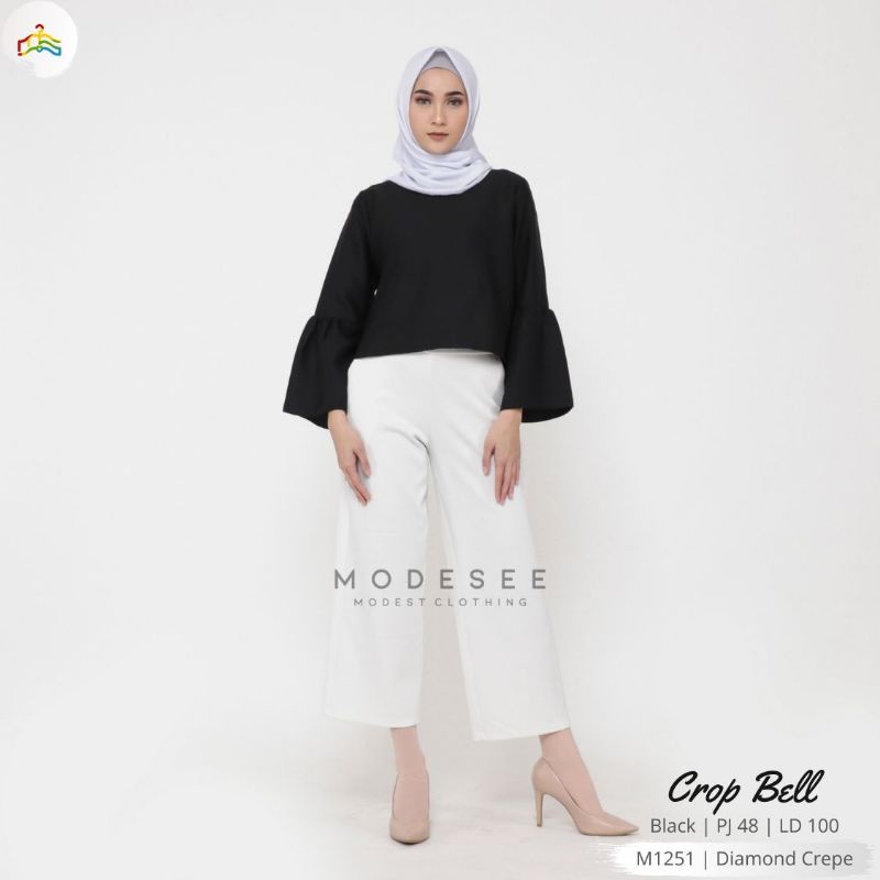 BAJU ATASAN WANITA TOP CROP BELL BLOUSE KEMEJA TUNIK MUSLIMAH
