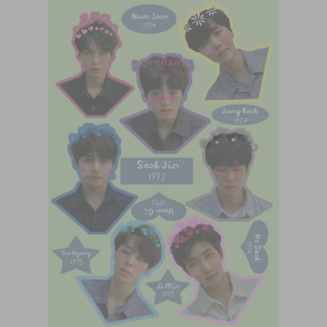 BTS STICKER SET