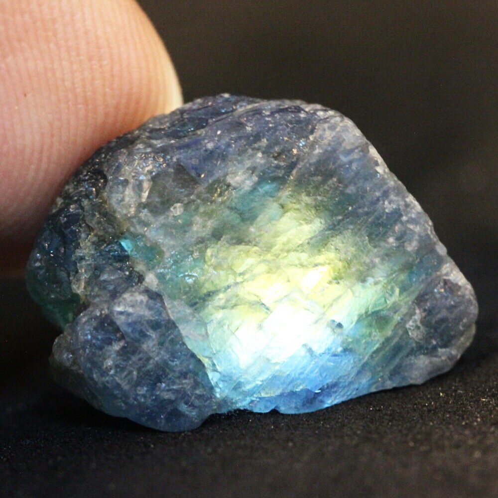 23.45CT  Green Blue Sapphire Burma Mogok Rough Natural