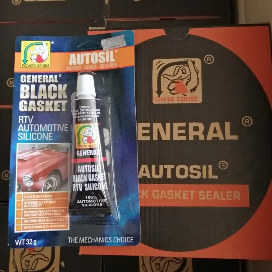 

GENERAL AUTOSIL lem gasket hitam 32 gram