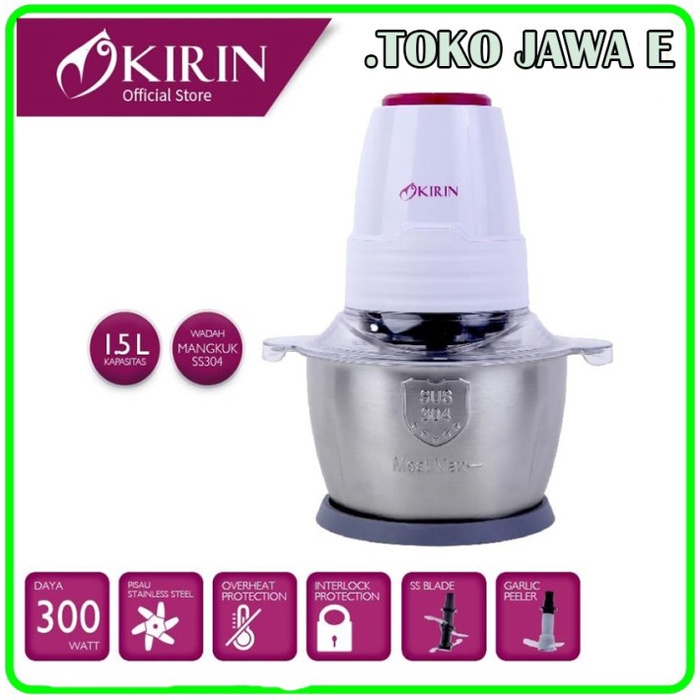 CHOPPER KIRIN KFC 315S/KIRIN FOOD CHOPPER PELUMAT Kapasitas 1,5 Liter