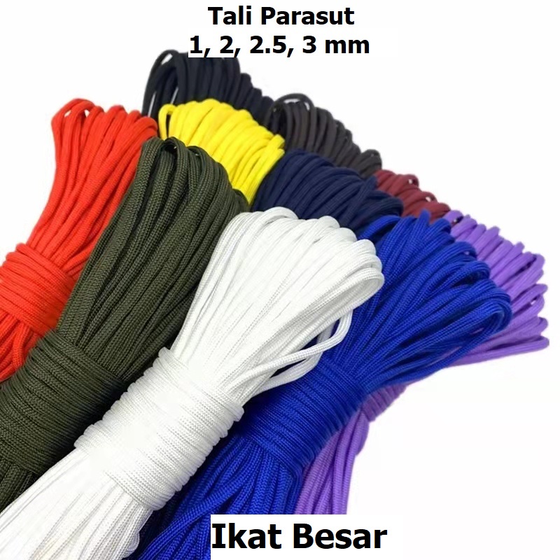 Tali Kur / Tali Parasut / Tali Tas Serut / Tali Bahan DIY Harga/Ikat Besar