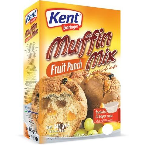 

Kent boringer muffin mix fruit punch 345gr