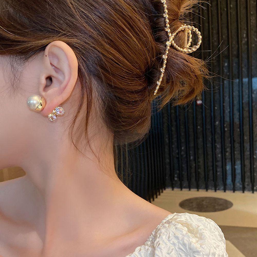 Mxbeauty Anting Perempuan Hadiah Shiny Mewah Manis Zirkon Vintage Bunga Menjuntai Anting