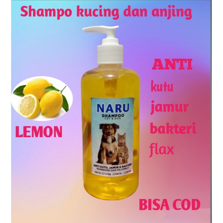 SHAMPO KUCING/ANJING ANTI KUTU &amp; RONTOK NETTO 1 LITER - 500 ML