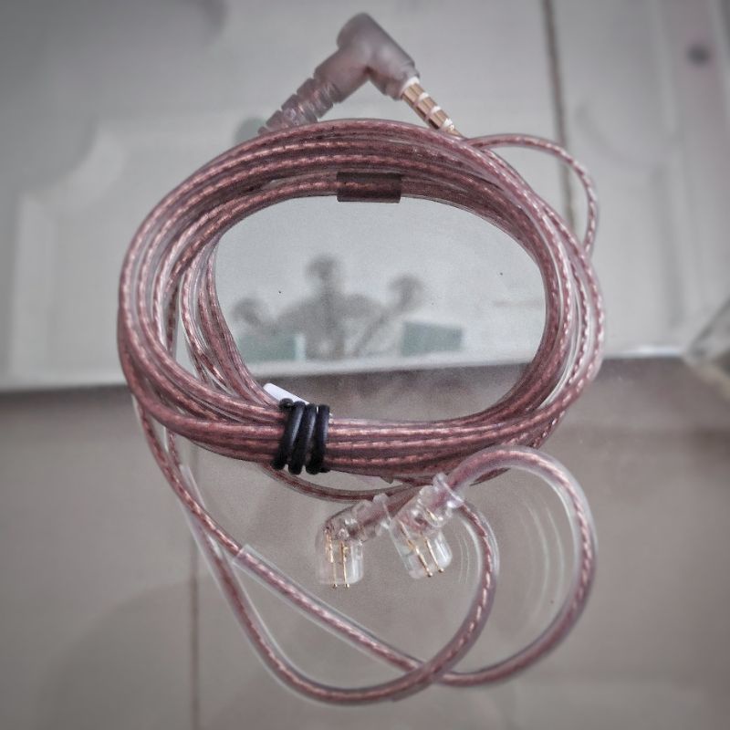 Kabel pengganti MIC KZ OFC bawaan iem earphones pin C kz edx pro kz zsn pro x cca ca4 kz dq6 trn mt1-4