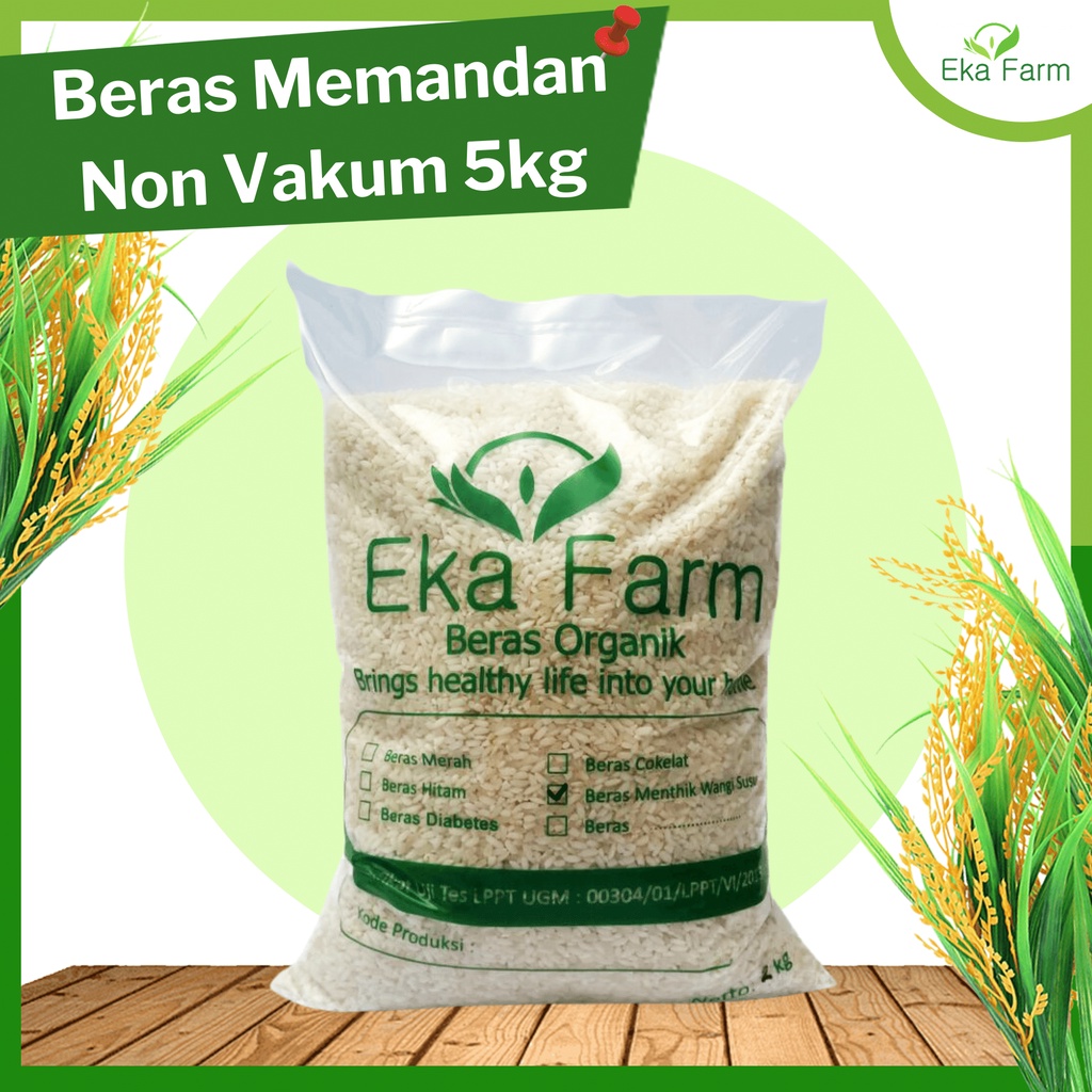 

Beras Pandan Wangi Organik 5kg Eka Farm