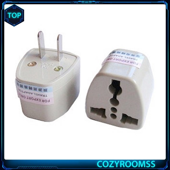 Universal Travel AC Wall Power Adapter China and UK Plug to US Plug Socket zy