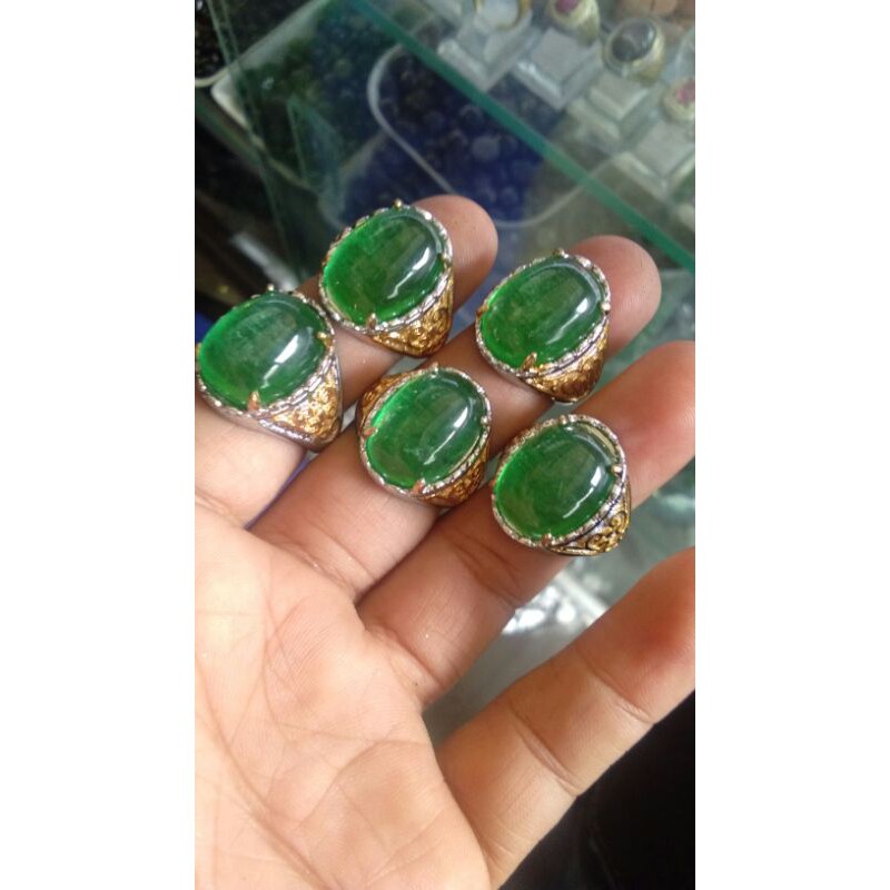 Batu cincin Jamrud Kalimantan super hq