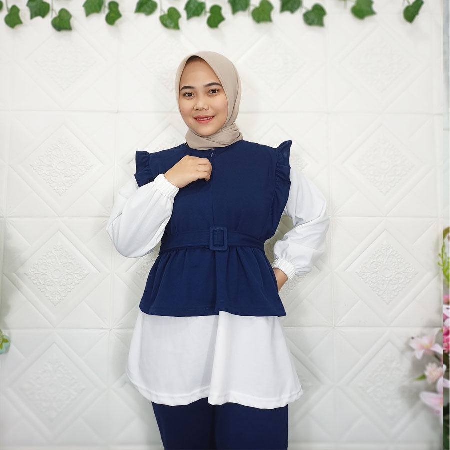 MALIKA ONE SET BAJU DAN CELANA SETELAN WANITA GL FASHION