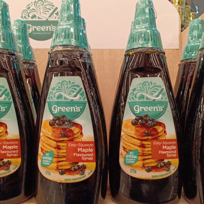 

Green's MAPLE SYRUP BOTOL 375g