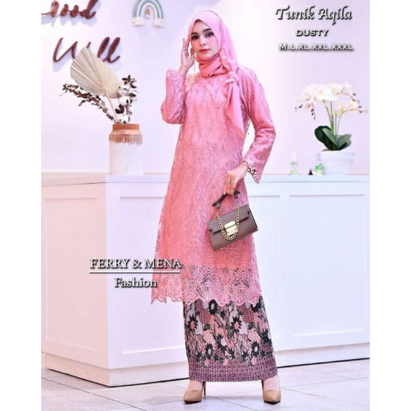 SET KEBAYA TUNIK KONDANGAN/KEBAYA TUNIK WISUDA /KEBAYA PESTA TERBARU &amp; TERLARIS