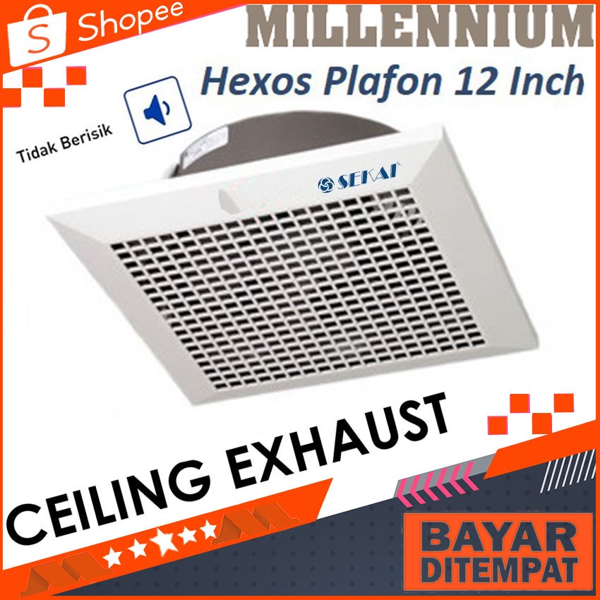 Jual Sekai Cmvf Ceiling Exhaust Hexos Heksos Fan Plafon Cm