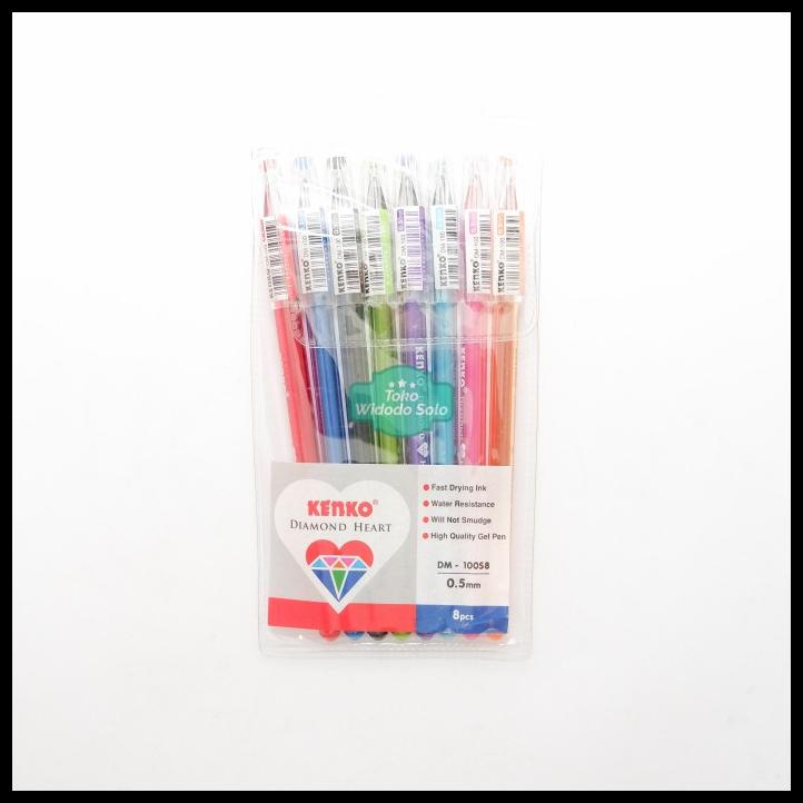 

Pulpen Kenko Dm-100S8 0.5Mm Diamond Heart Bolpen 8 Warna
