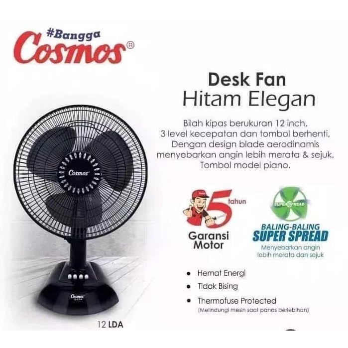 Kipas Angin Cosmos 12 LDA
