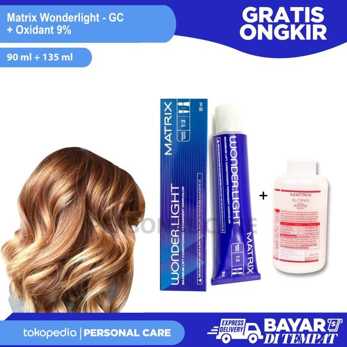 Cat Rambut Matrix Wl-Gc Wonder Light Gold Copper 90 Ml + Oxidant 135Ml Ak