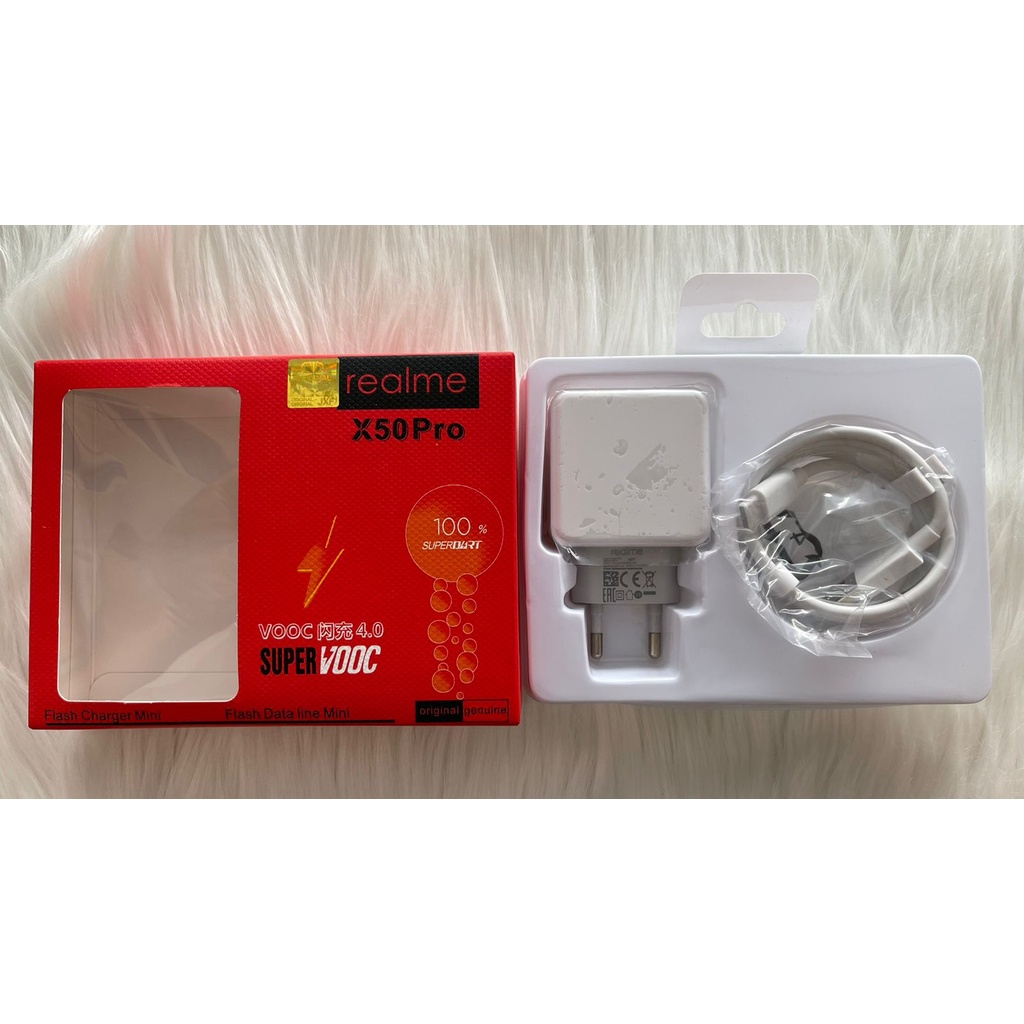 Charger realme Original 100% X50 pro super Vooc 4a