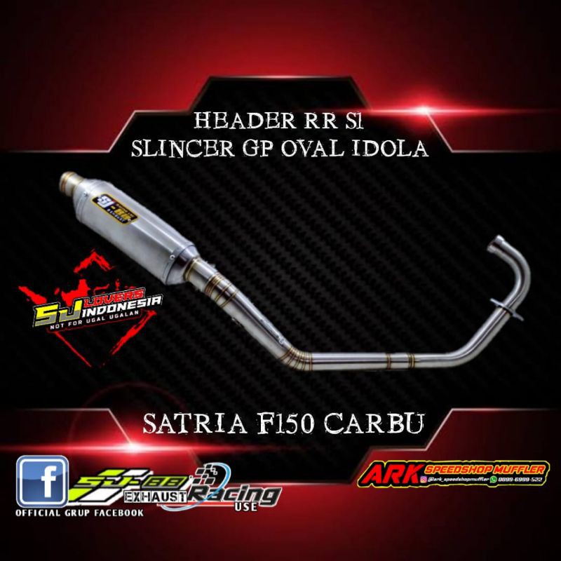 knalpot satria fu carbu original sj88 type oval idola series