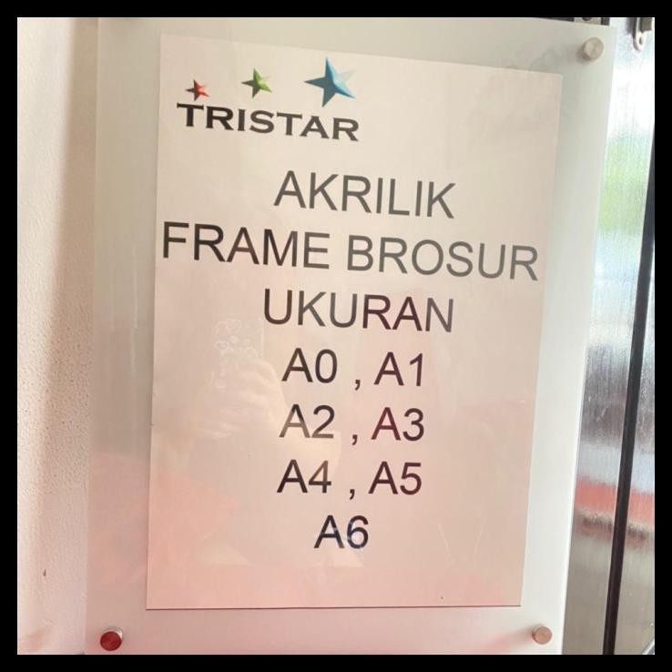 

Akrilik Frame Brosur Putih (Ukuran A0) (Ketebalan Cek Deskripsi) - 2Mm4Mm