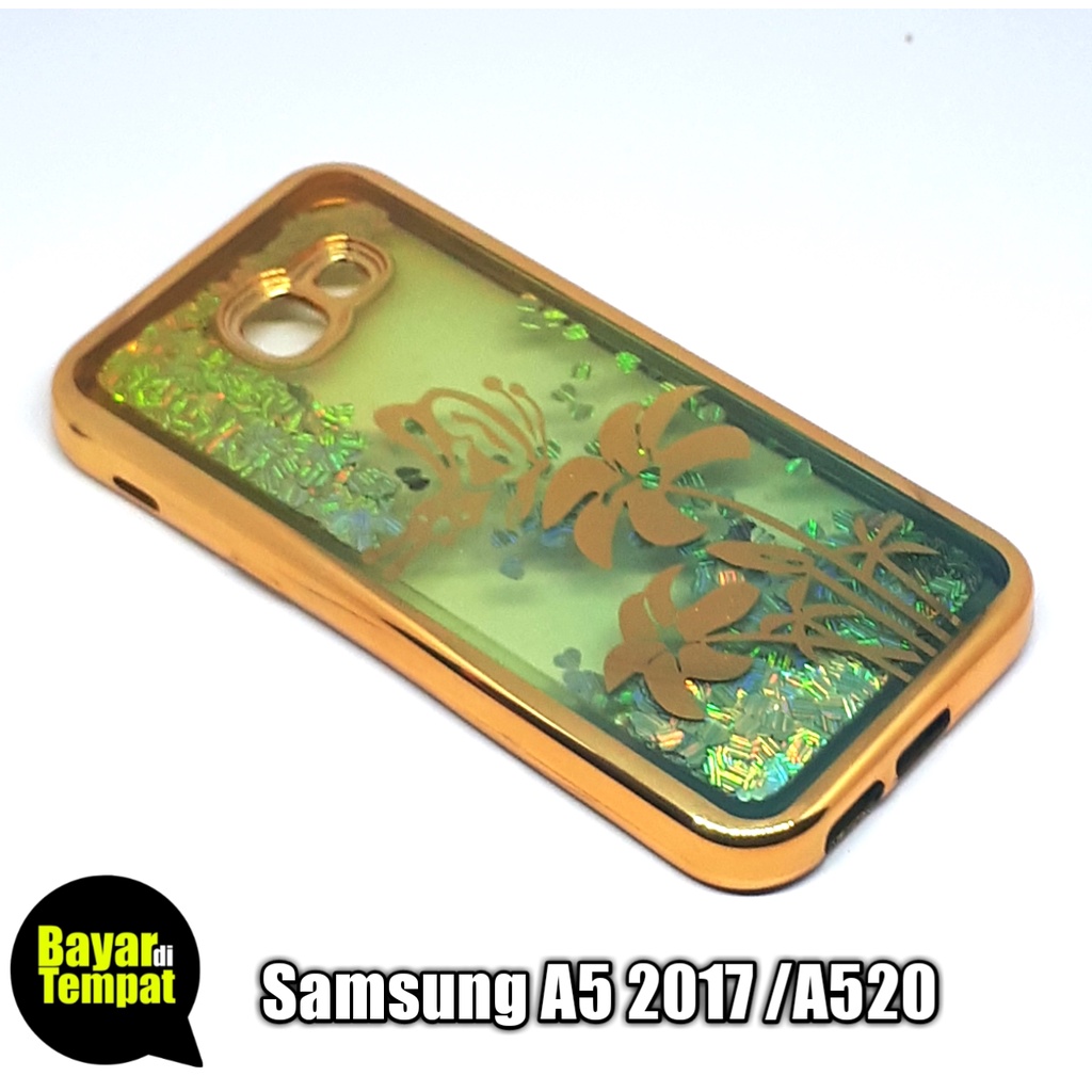 Case Water Gliter Shinning Chroom Samsung A5 2017 Casing Hp Silikon Hp