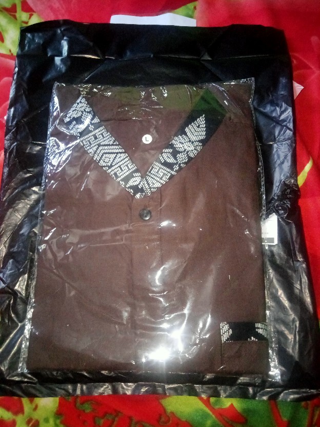 Kemeja Batik Pria Hem Batik Pria Kombinasi Bordir / Baju Batik Pria Murah Prada Kombibasi