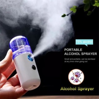 Image of Perawatan Wajah Nano Spray Mini Portable USB Mist Sprayer Pelembab COD